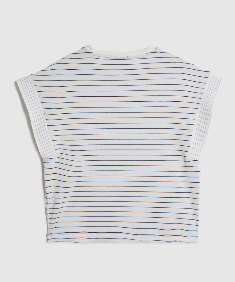 Camiseta Manga Corta con Doblez para Mujer