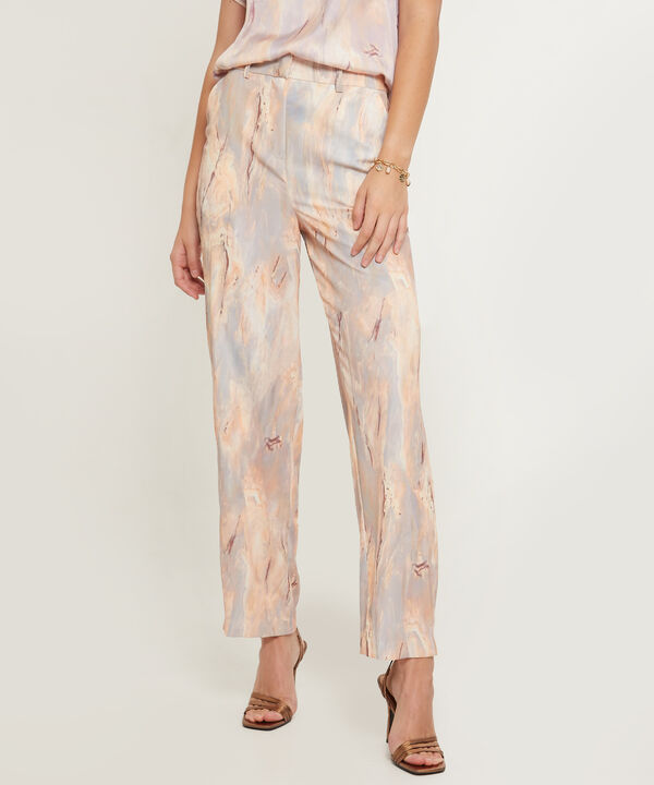 Pantalón Estampado Fluido image number null