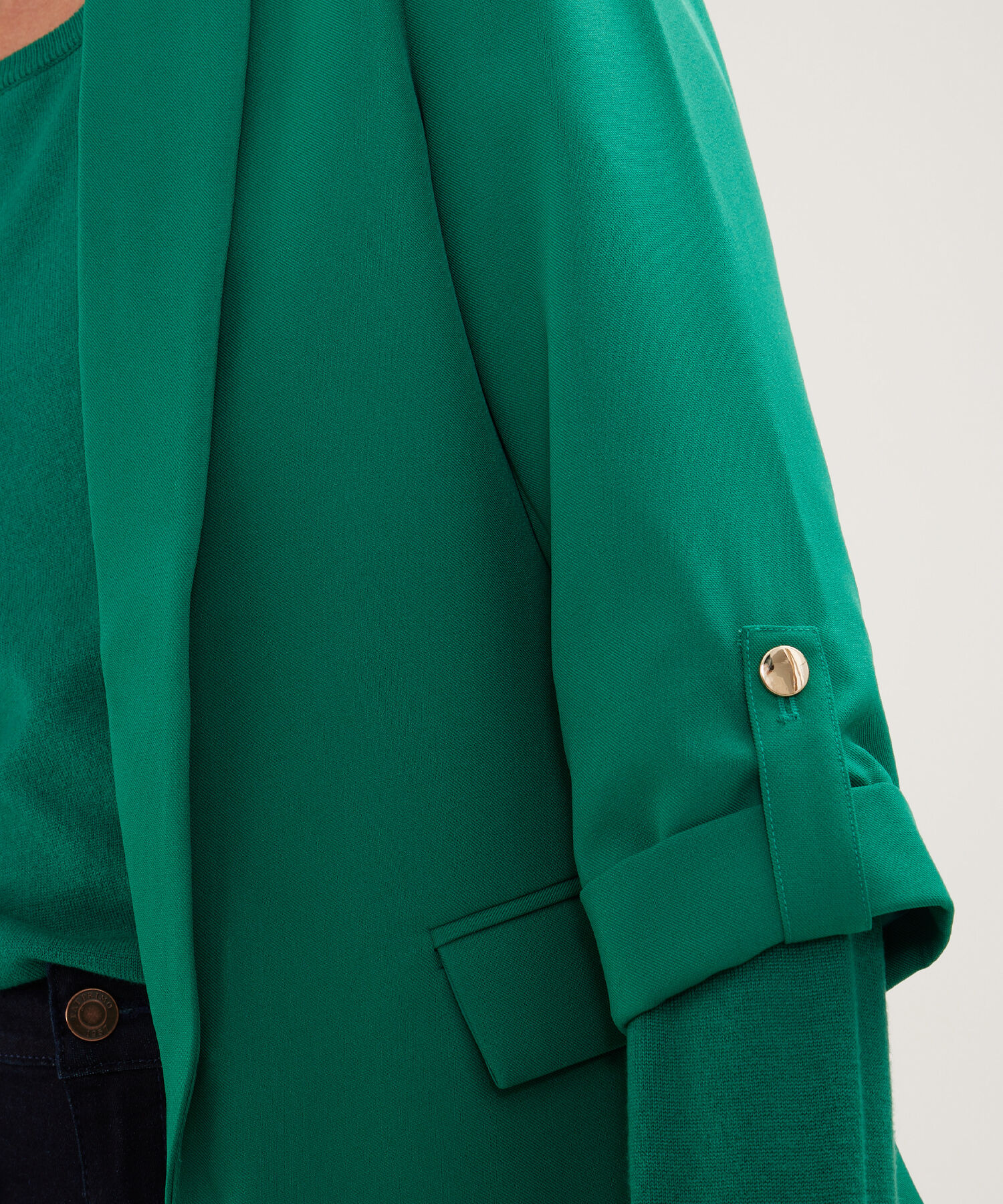 Blazer Unicolor Con Charretera
