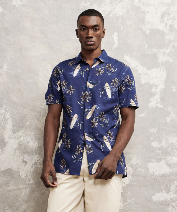 Camisa Manga Corta Estampada image number null