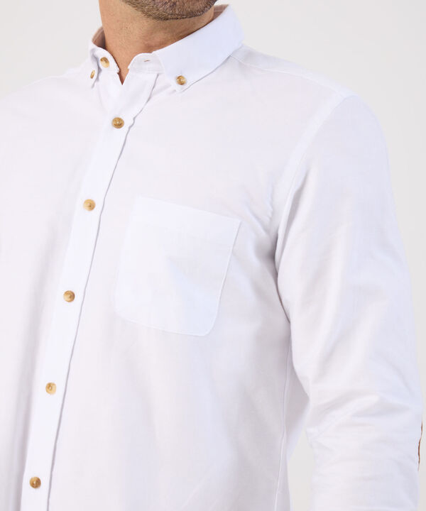 Camisa Oxford Regular Fit de Manga Larga para Hombre image number null