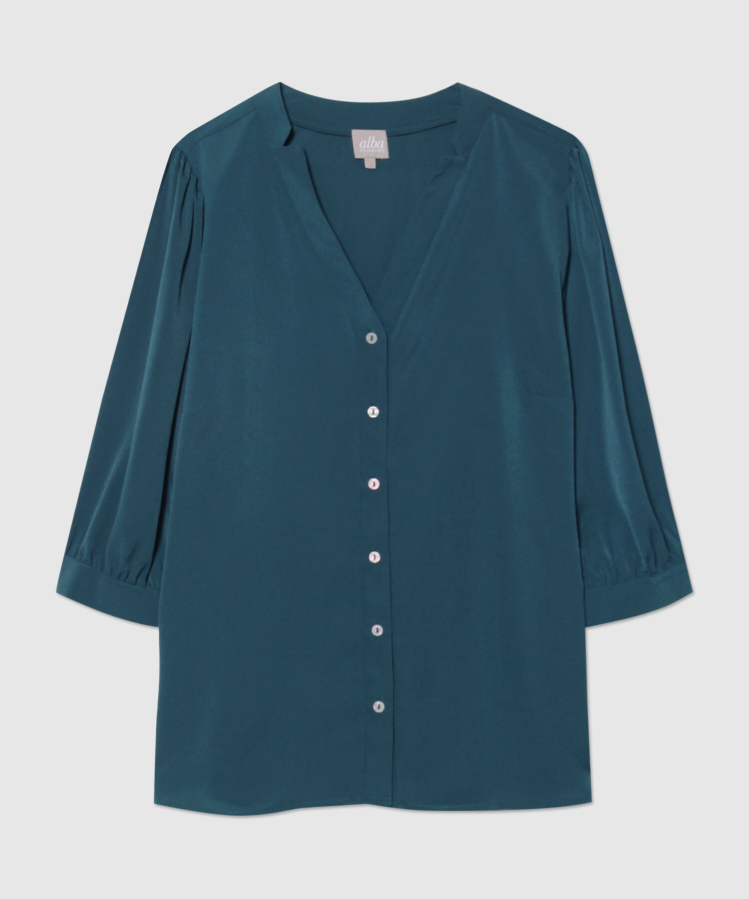 Blusa con Cuello Tipo Smoking