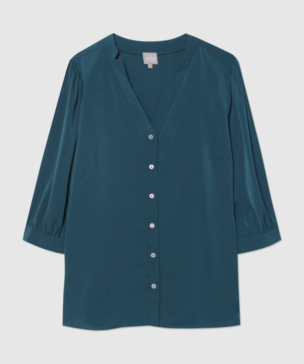Blusa con Cuello Tipo Smoking