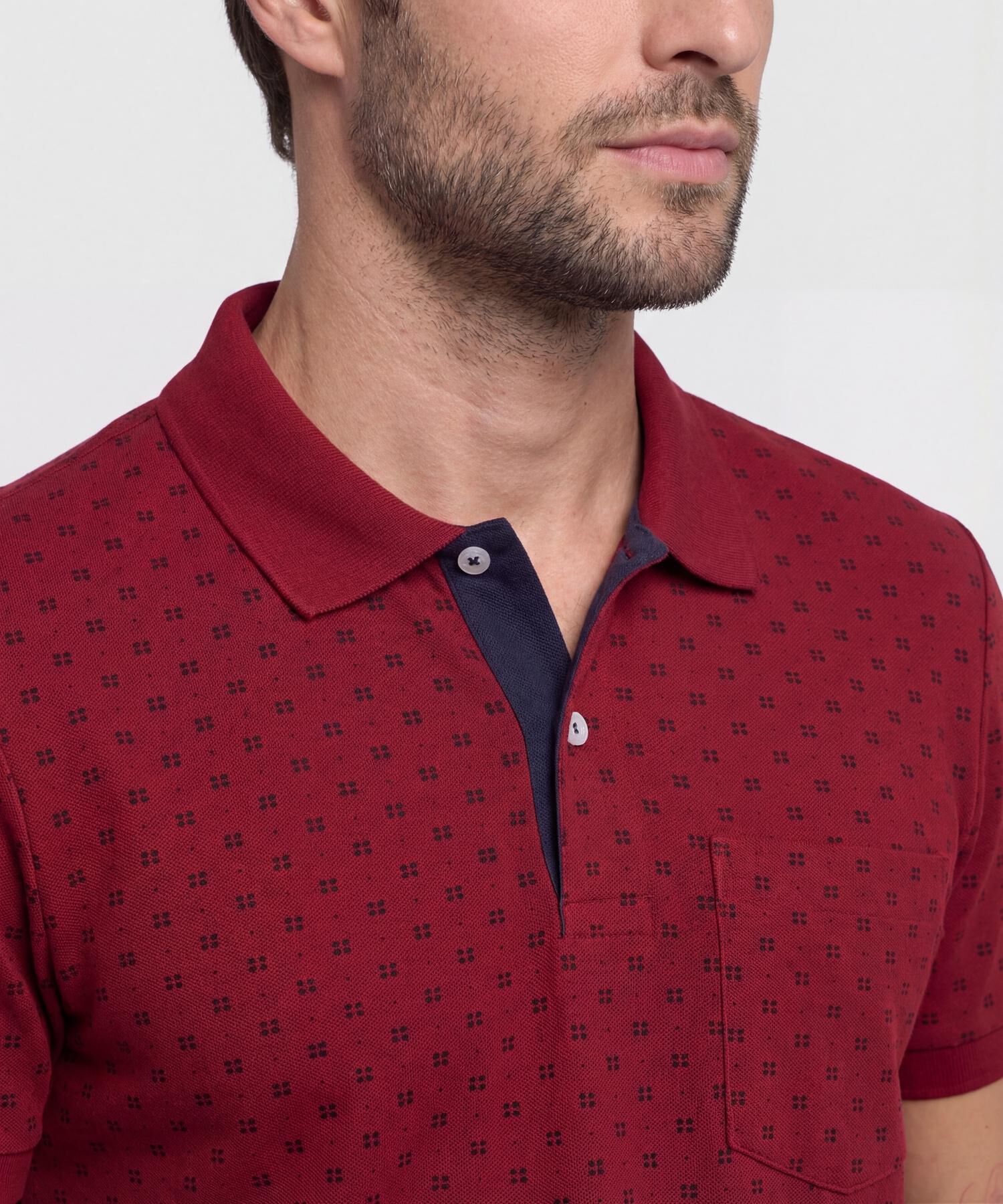 Polo Corte Slim Fit Blanco