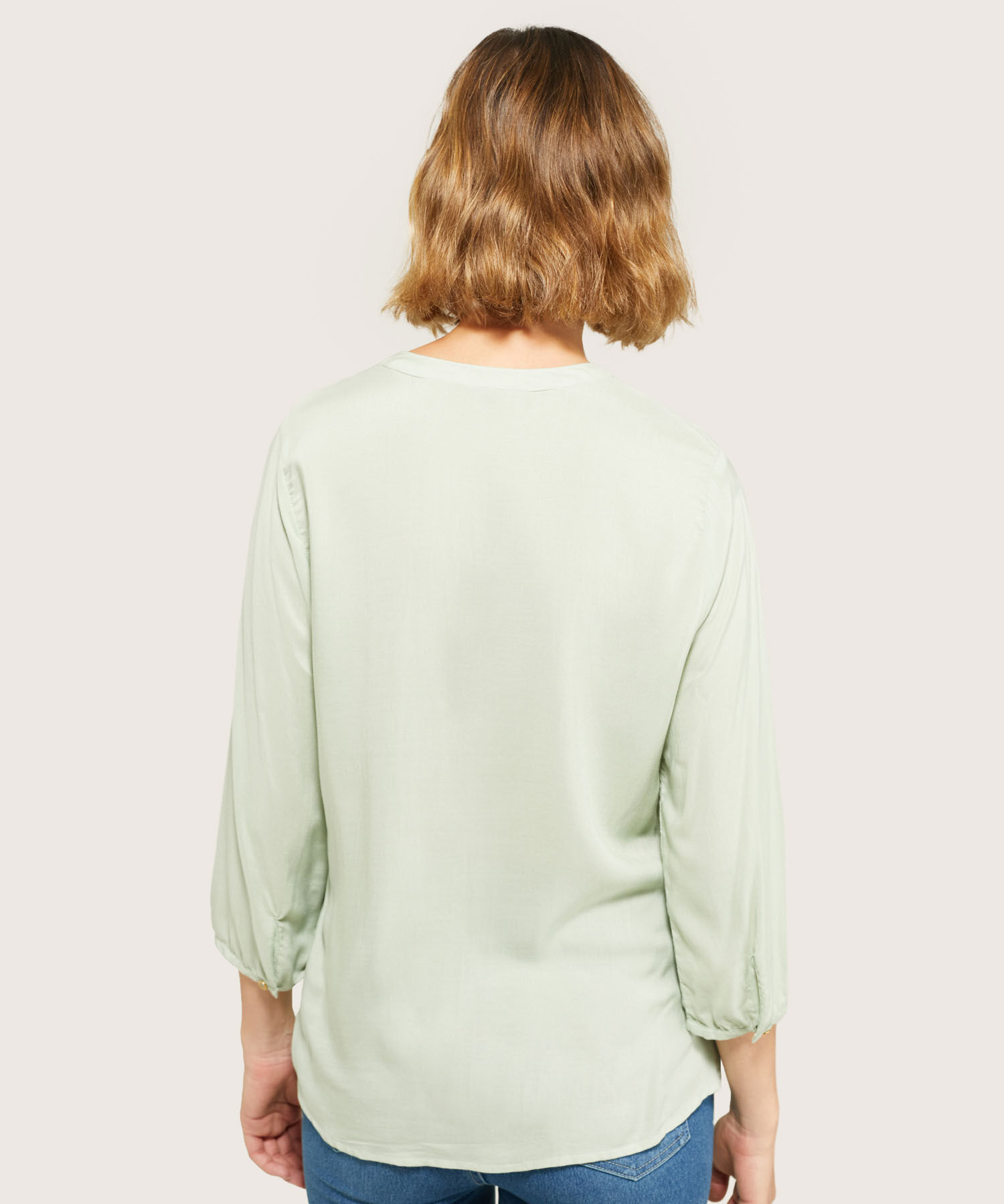Blusa Manga 3/4 Unicolor