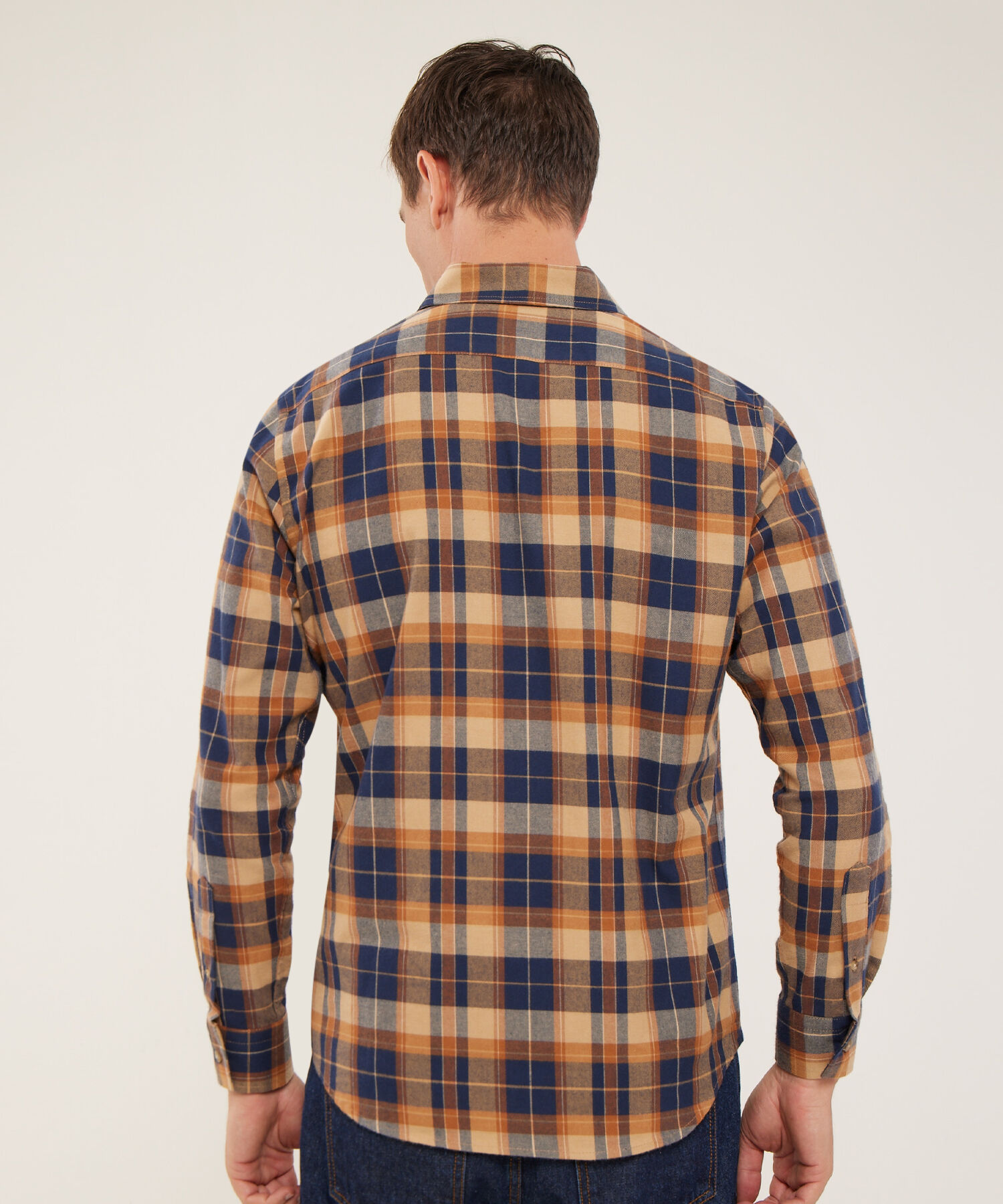 Camisa Manga Larga A Cuadros