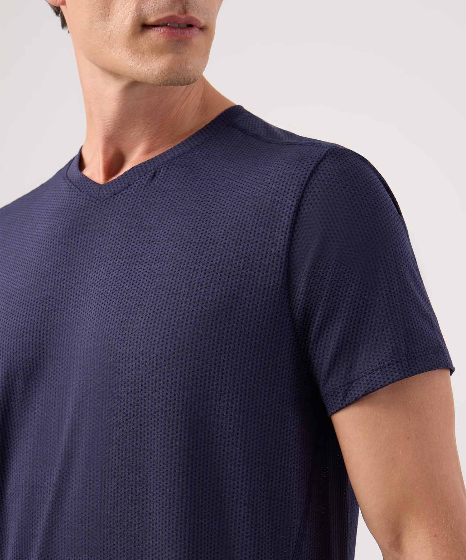 Camiseta Manga Corta Jaspeada