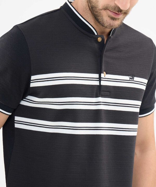 Polo Cuello Mao con Rayas image number null