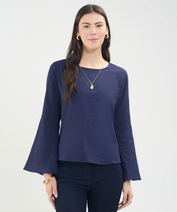Blusa Manga Larga Acampanada image number null