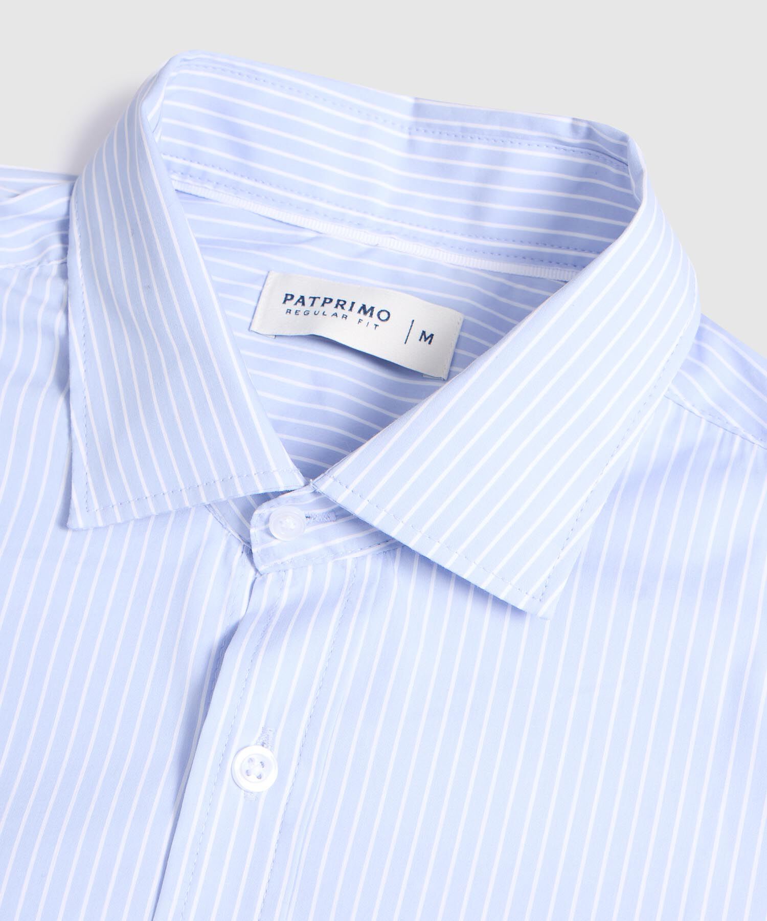 Camisa de Rayas Manga Larga para Hombre