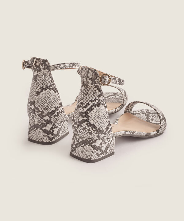 Sandalia De Tac&oacute;n Bajo Y Tira Al Tobillo Para Mujer