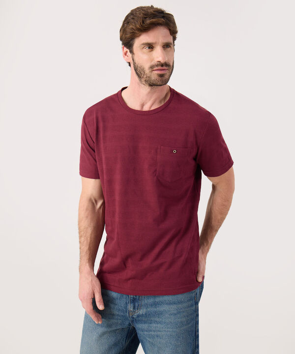 Camiseta Unicolor Con Bolsillo  image number null