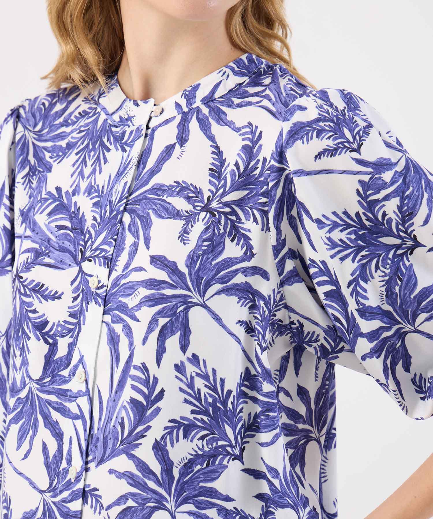 Blusa Estampada Mujer Manga 3/4