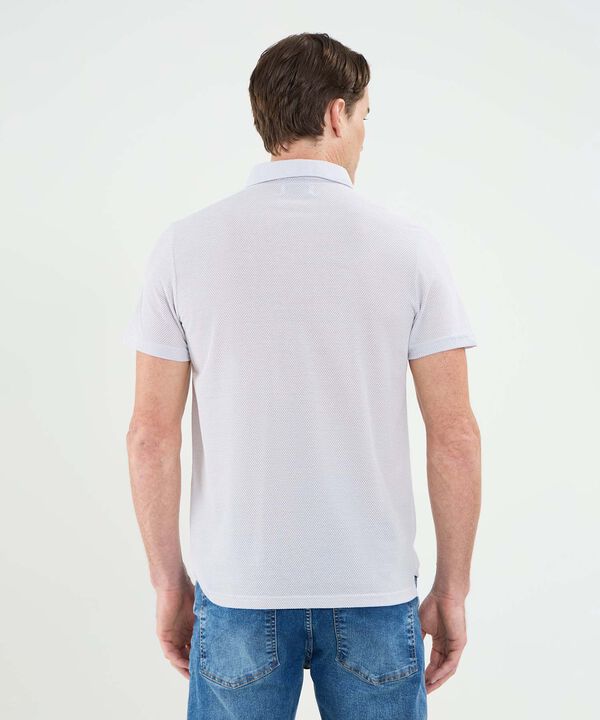 Polo Cuello Máquina Con Bolsillo Y Botonadura Oculta Para Hombre