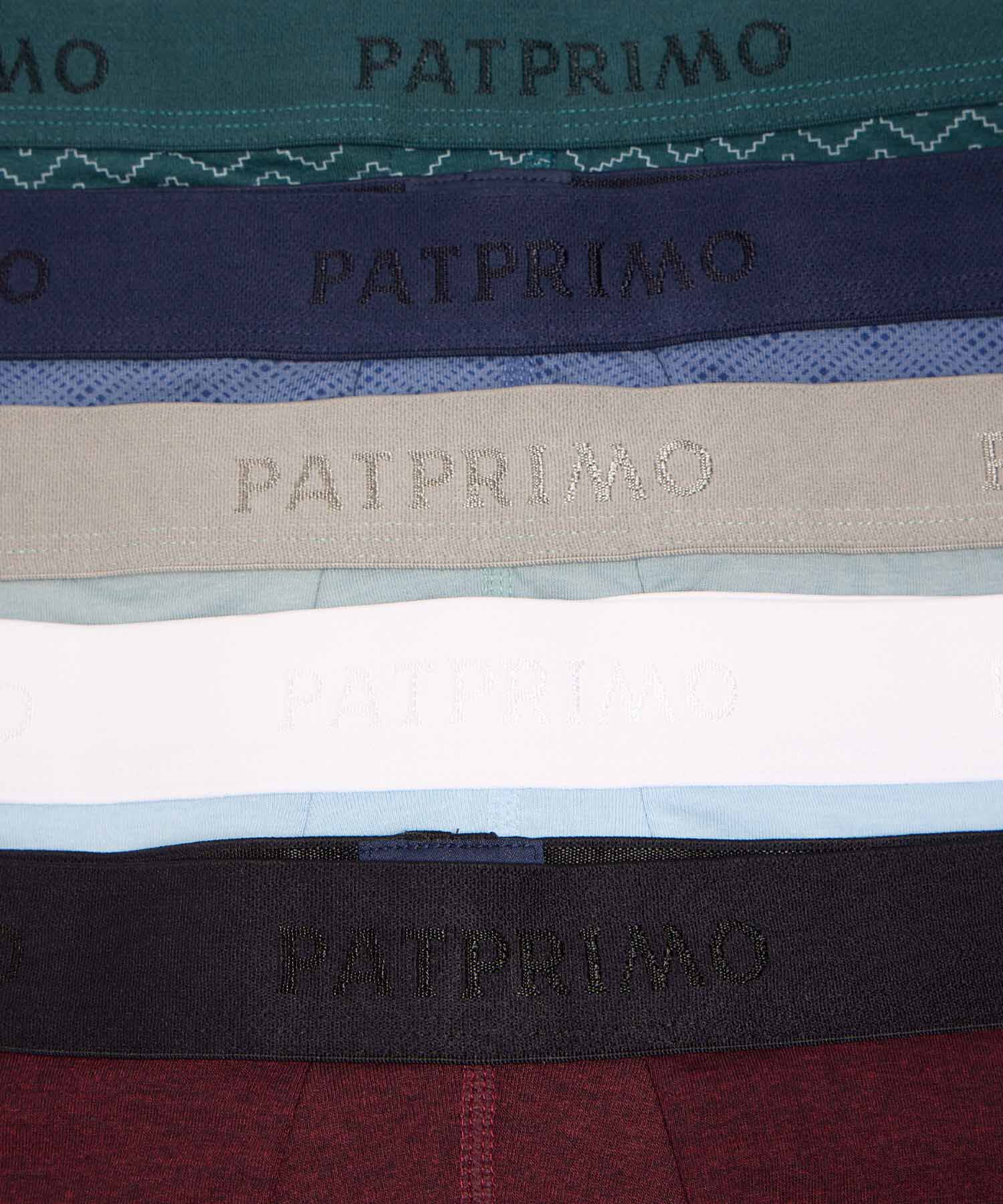 Set x5 B&oacute;xers Largos Ergon&oacute;micos con Detalles para Hombre