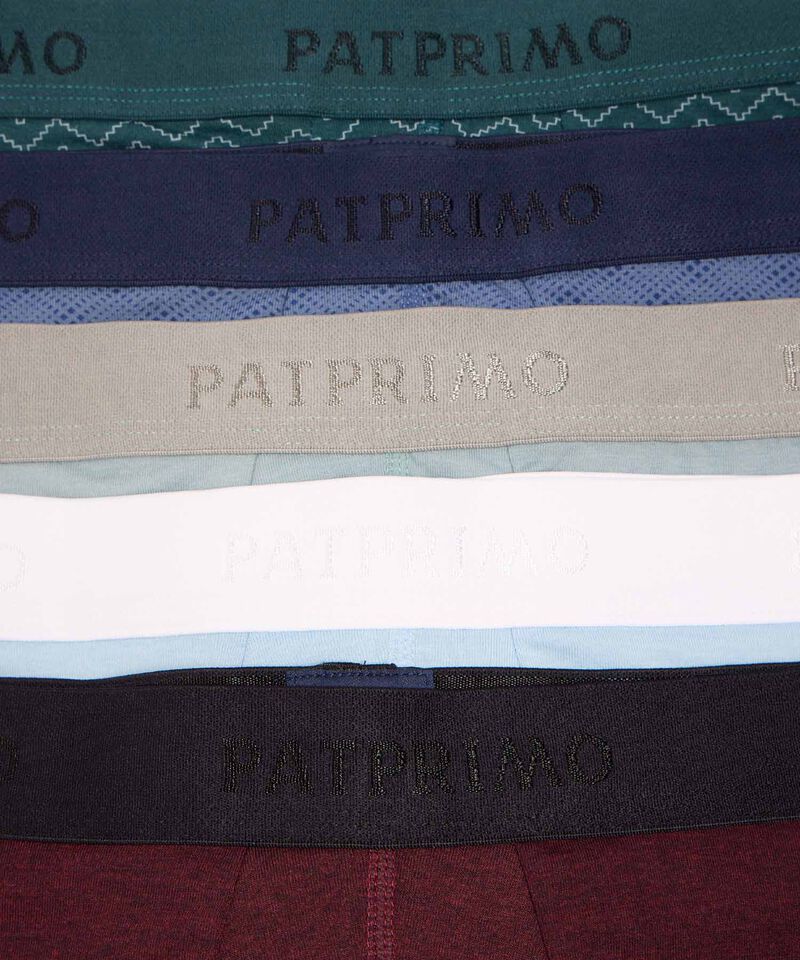 Set x5 B&oacute;xers Largos Ergon&oacute;micos con Detalles para Hombre