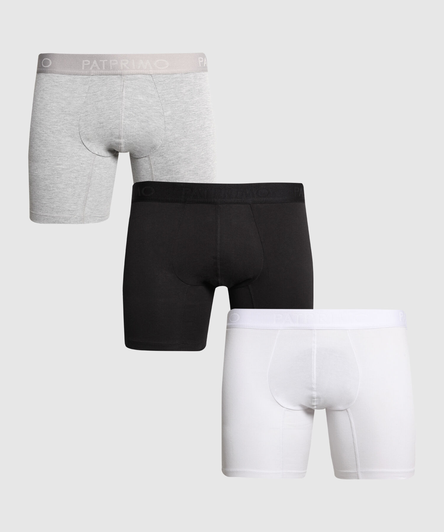 Pack X3 Boxer Medio Algodón Unicolor