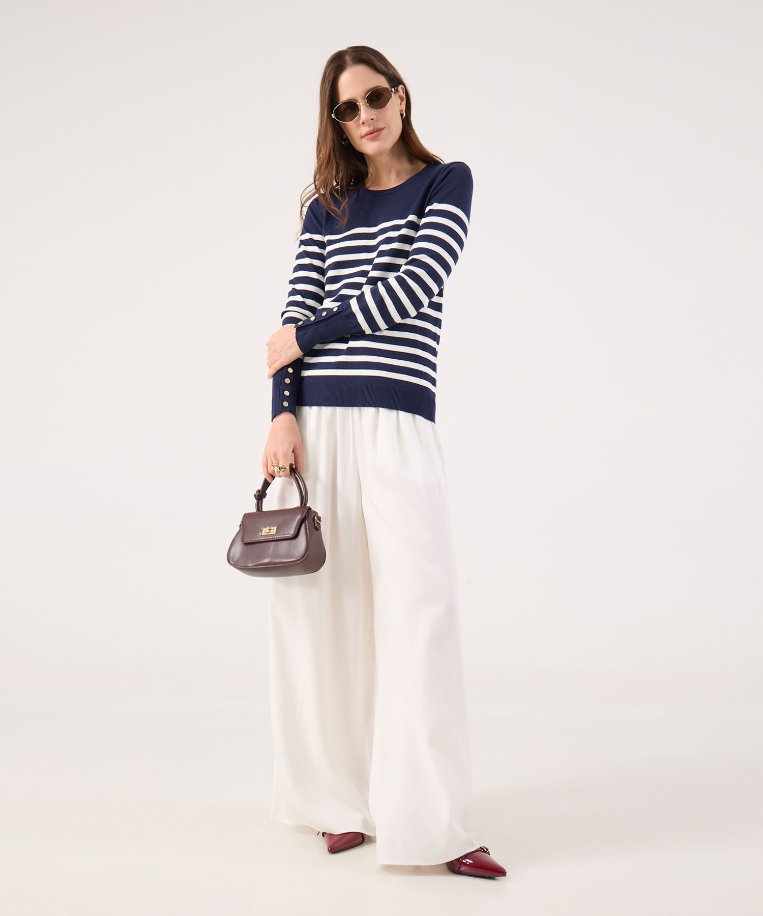 Pantalon Fluido Unicolor 