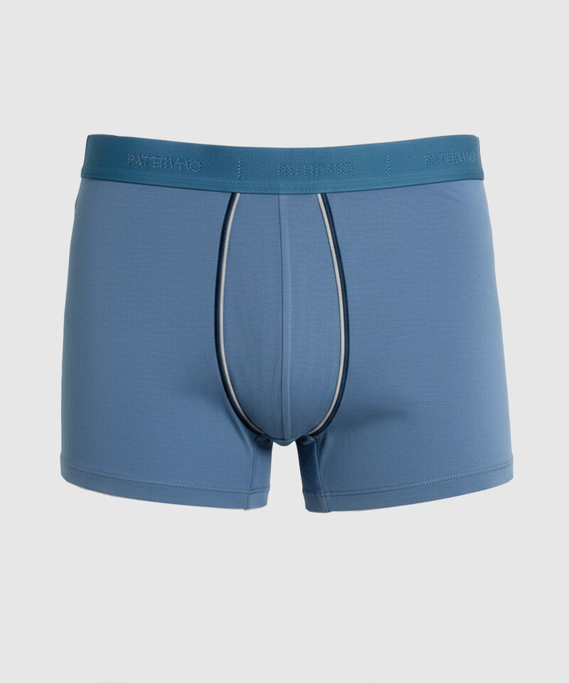 B&oacute;xer Ajustado Con Vivo En Contraste Hombre