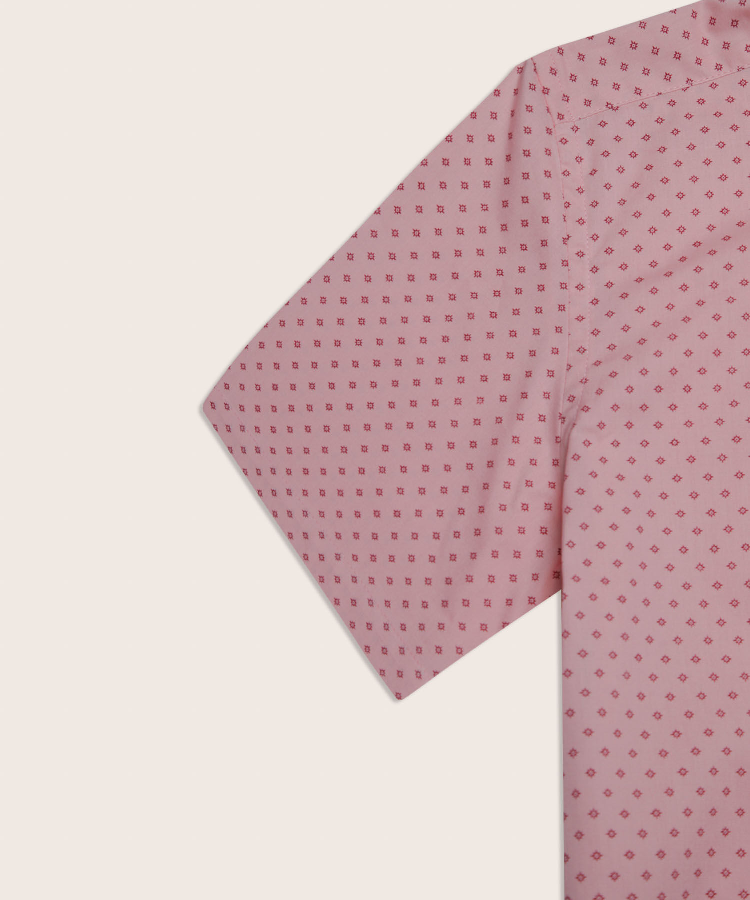 Camisa Manga Corta En Miniprints Con Bolsillo