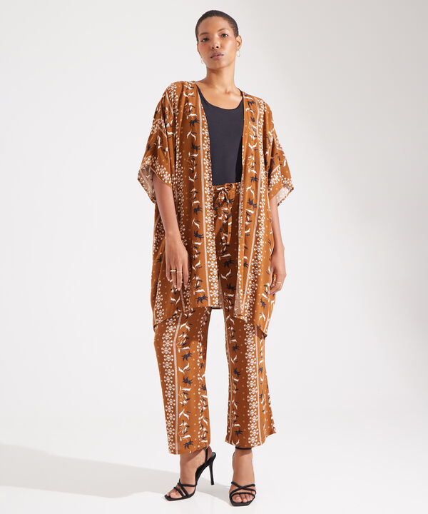 Kimono Abierto Estampado