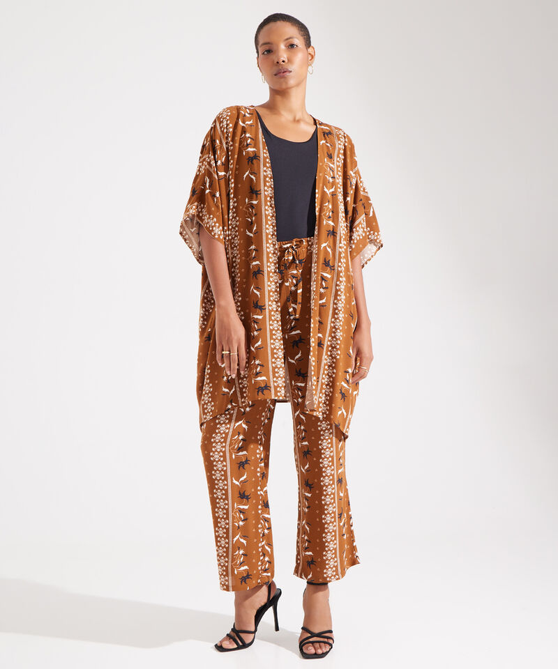 Kimono Abierto Estampado