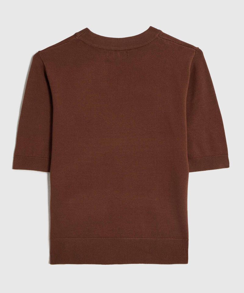 Camiseta de Punto Manga Corta para Mujer