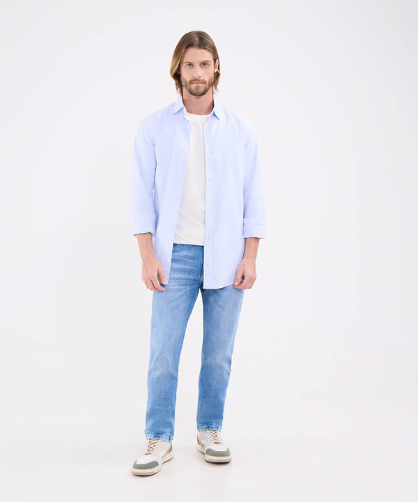 Camisa Oxford Regular Fit Para Hombre image number null