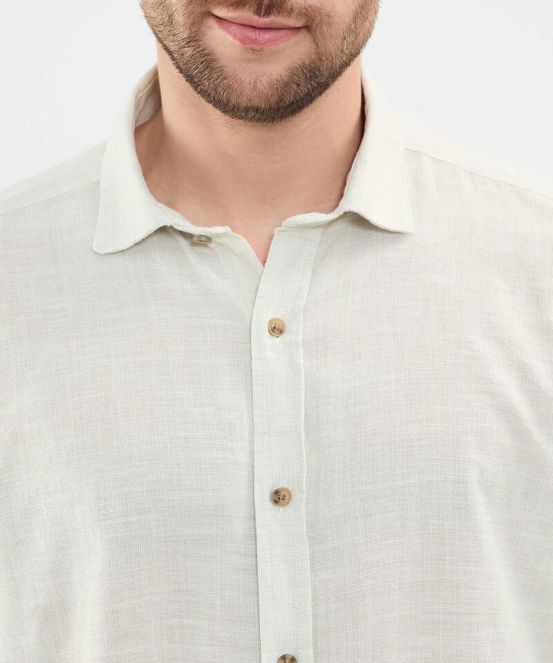 Camisa en Efecto Rústico