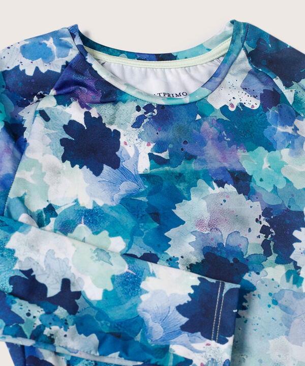 Camiseta Estampada Con Manga Larga