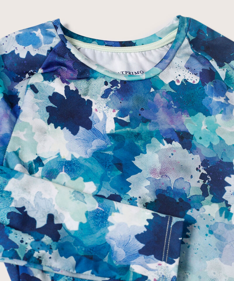 Camiseta Estampada Con Manga Larga
