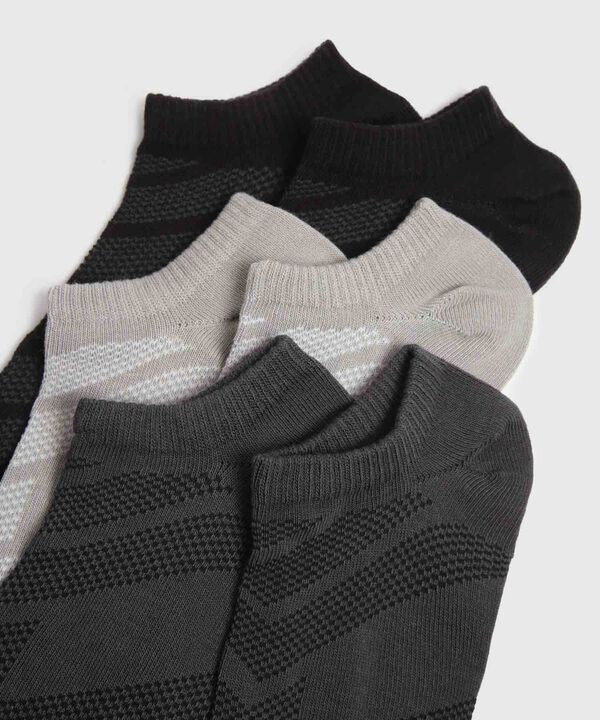Pack X3 Medias Invisibles Estampadas image number null