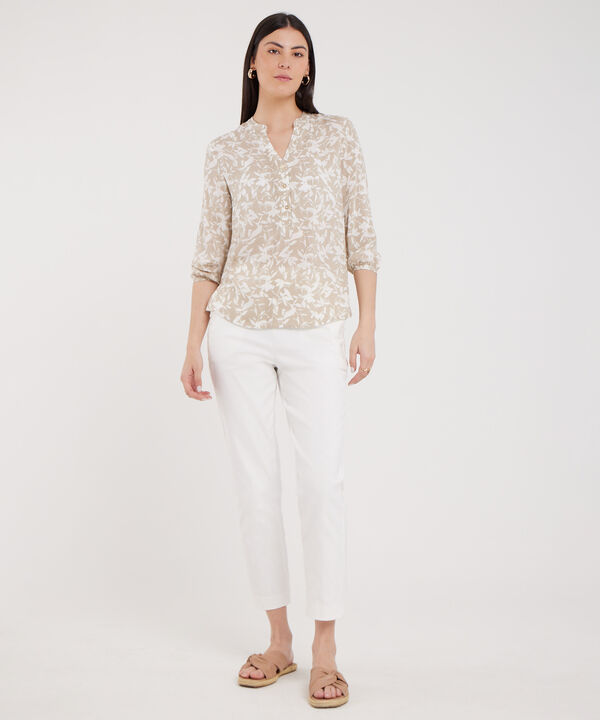Blusa Manga 3/4 Estampada