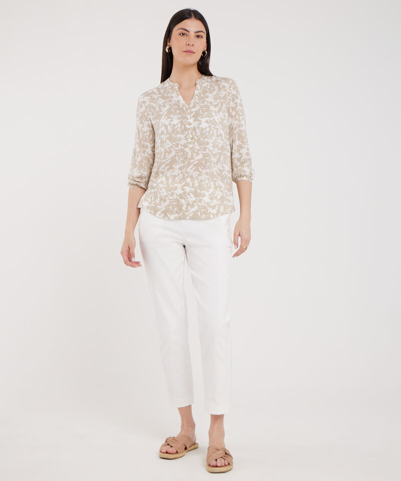 Blusa Manga 3/4 Estampada