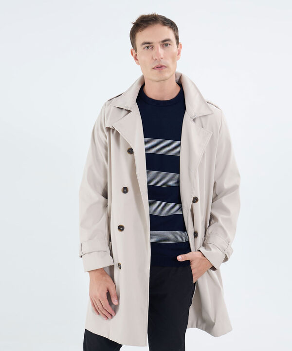 Chaqueta Trench Para Hombre