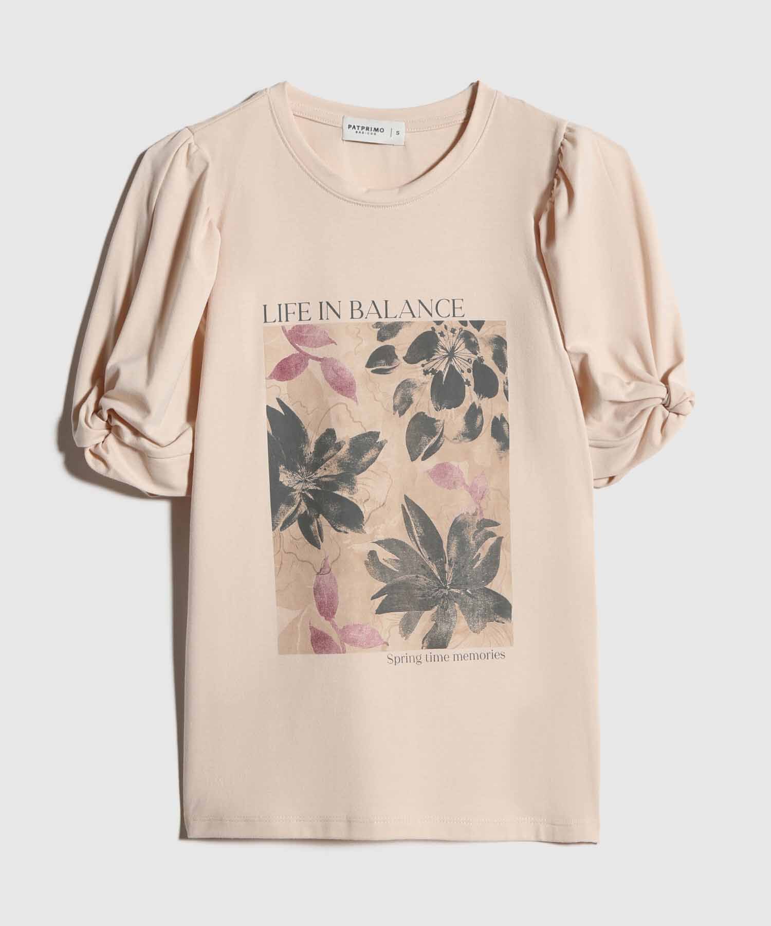 Camiseta Estampada con Ruche