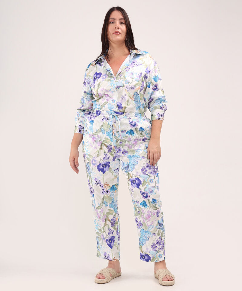 Camisa Estampada Satinada