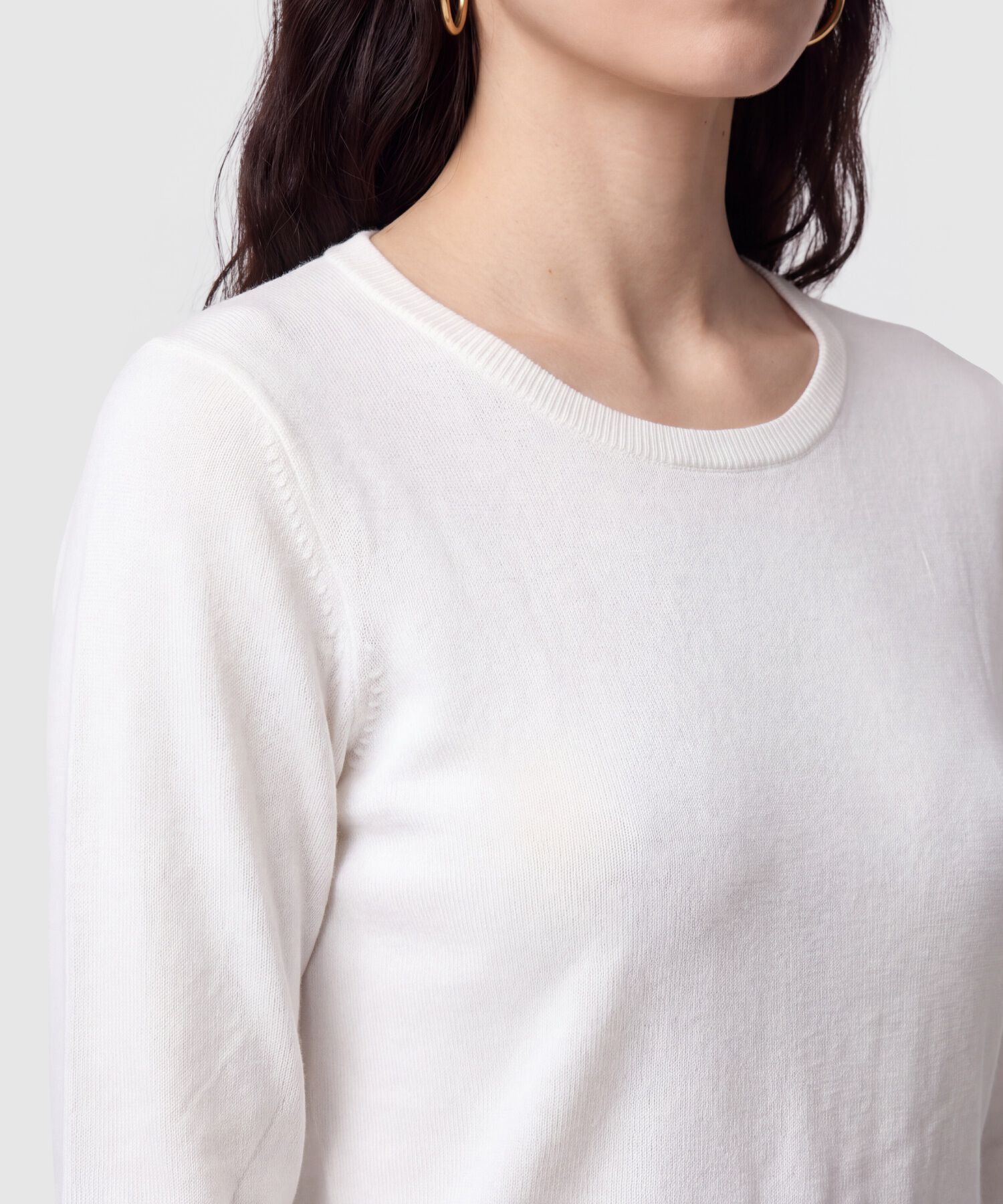 Saco Tejido Pu&ntilde;os Con Botones Para Mujer