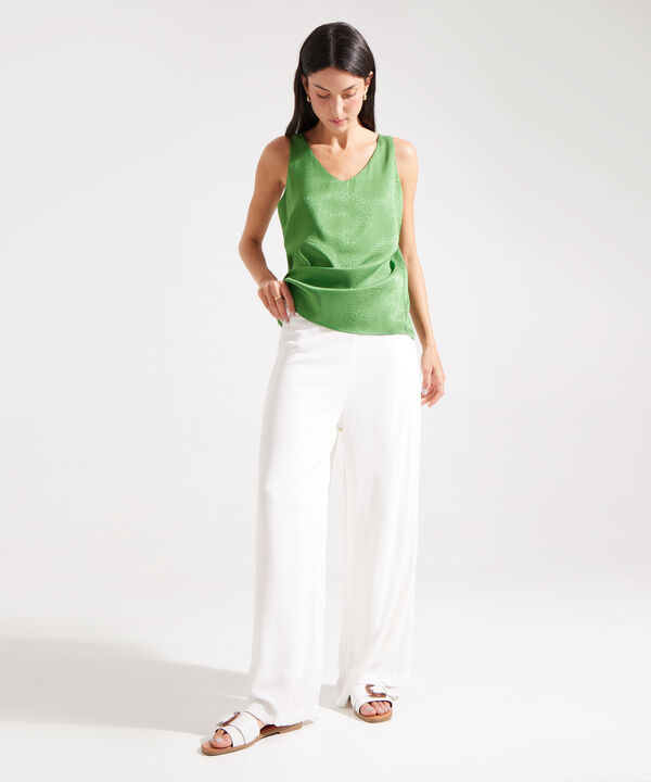 Pantalón Moda Tiro Alto