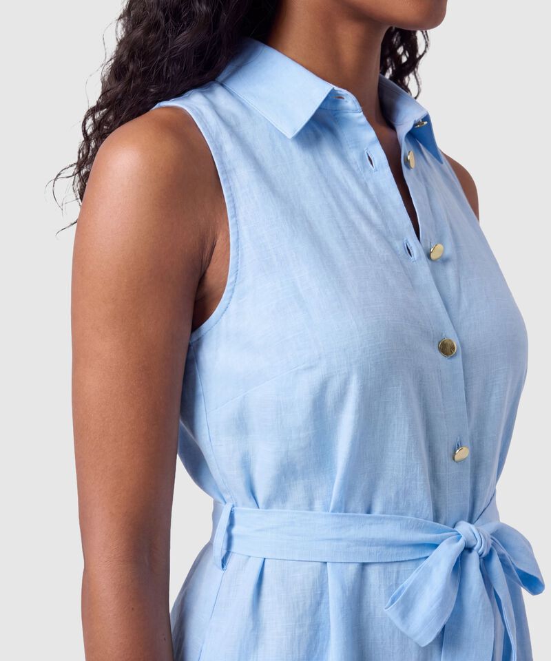 Vestido Camisero Midi Para Mujer