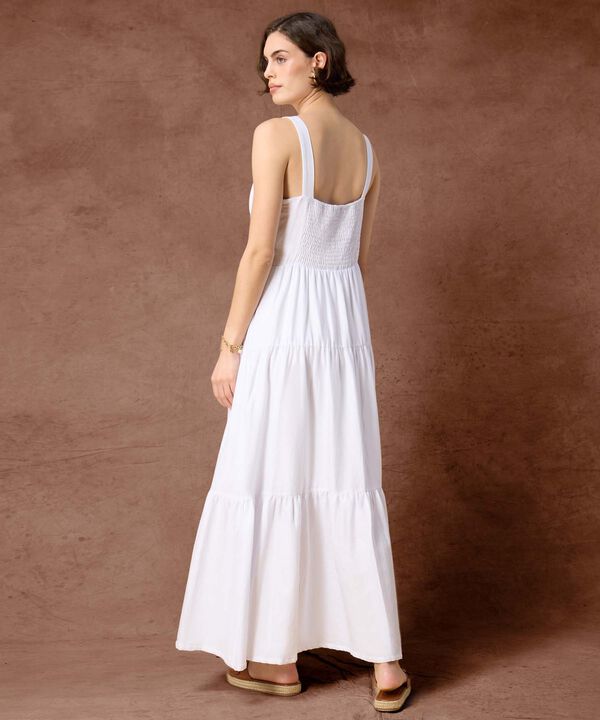 Vestido Maxi De Tirantes Mujer Detalle Floral