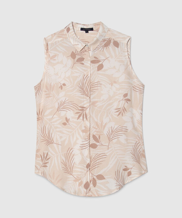 Camisa Manga Sisa Estampada