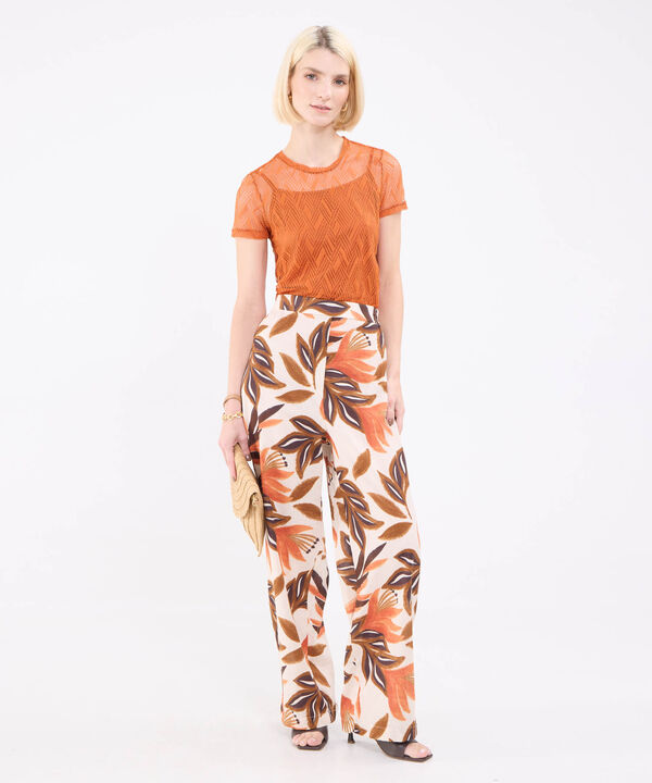 Pantalón Fluido Estampado image number null
