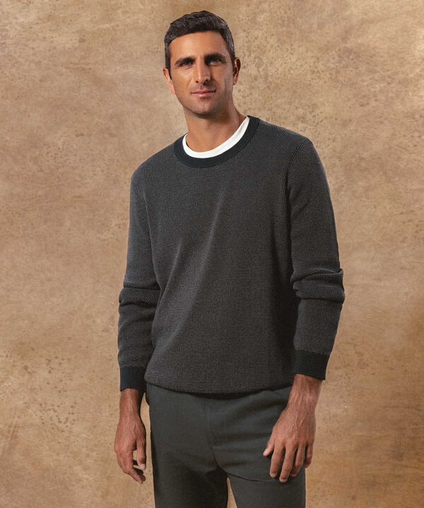 Saco Cuello Redondo Para Hombre image number null