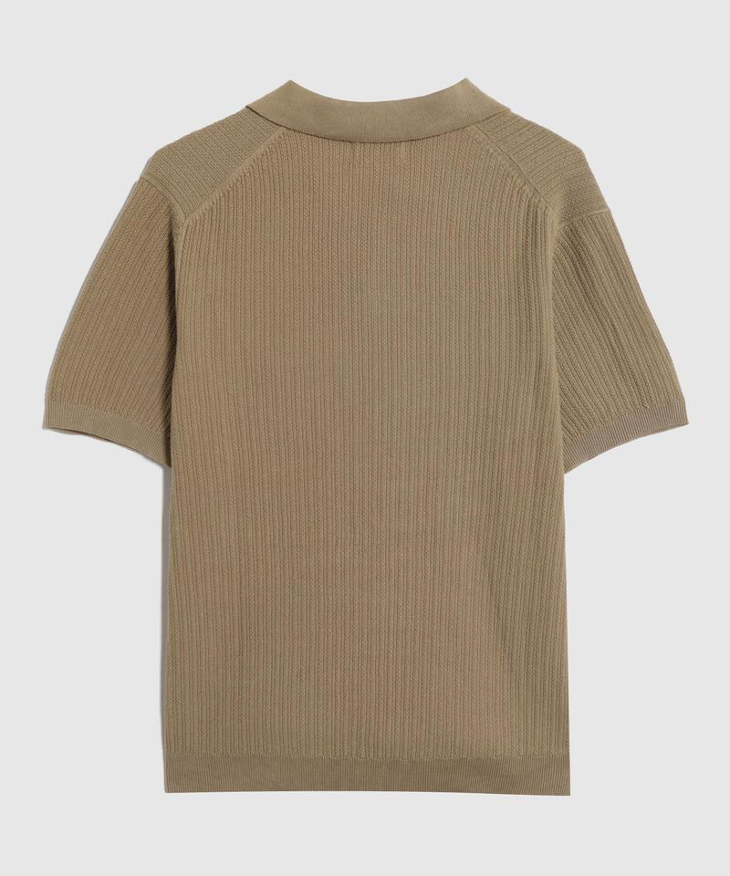 Polo Con Textura Unicolor 