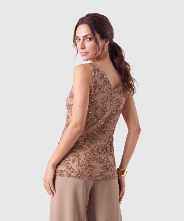 Camiseta Sisa Con Lentejuelas Para Mujer