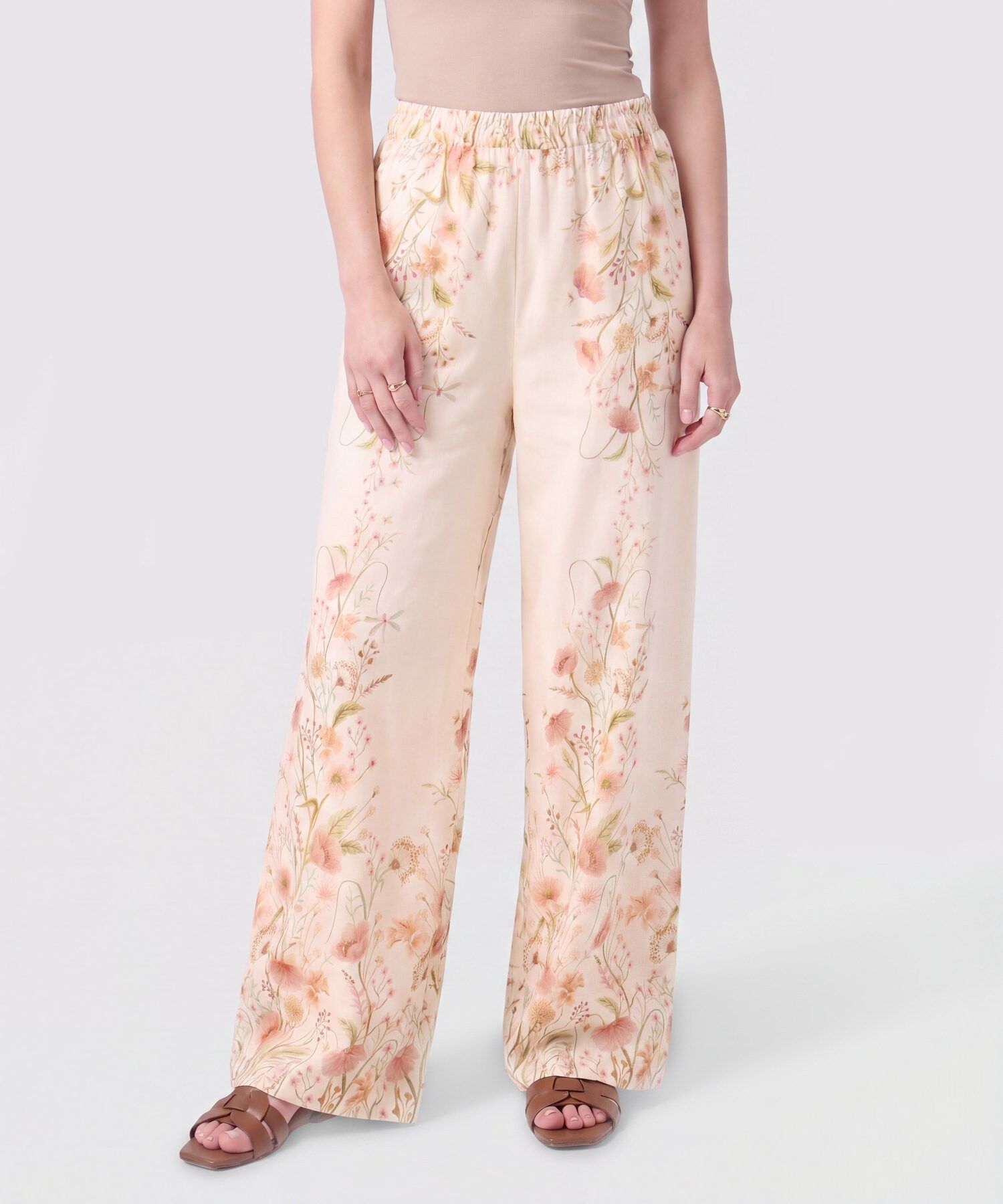 Pantal&oacute;n Fluido Con Cintura El&aacute;stica Mujer