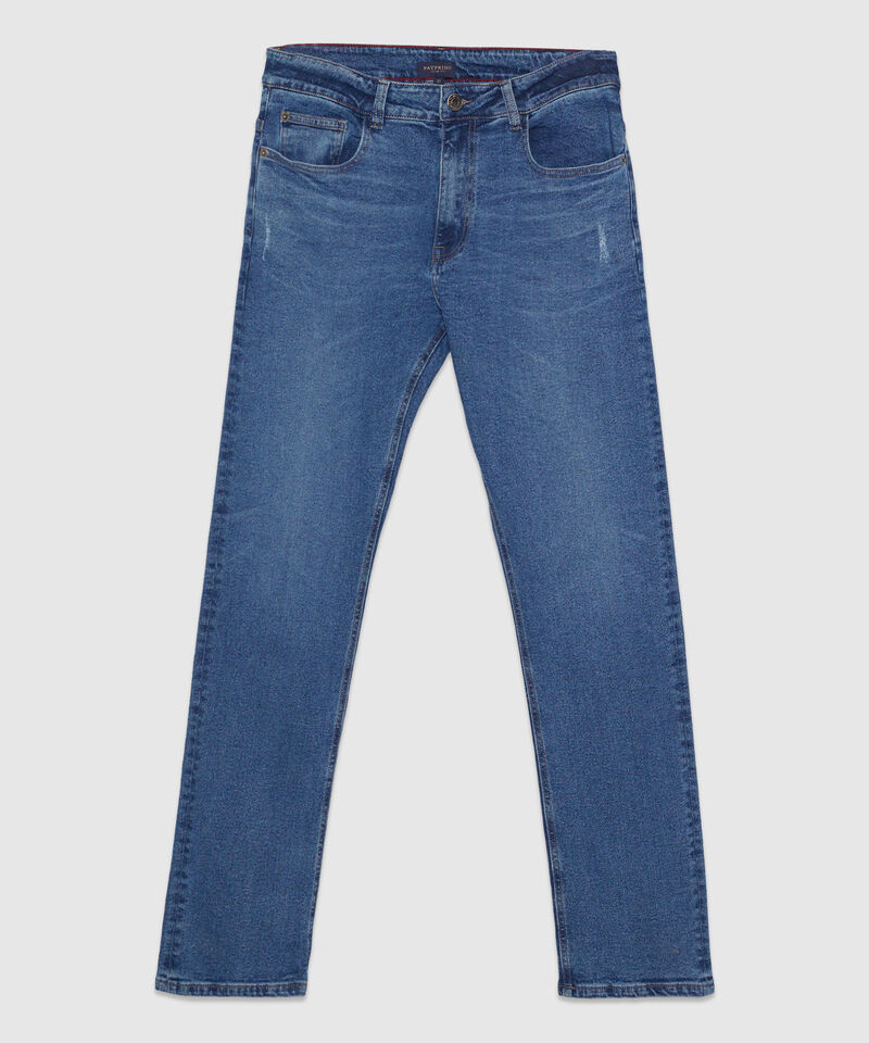 Jean Regular Fit  Con Desgaste