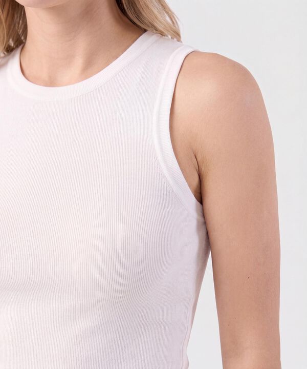 Camiseta Esqueleto Acanalada Para Mujer