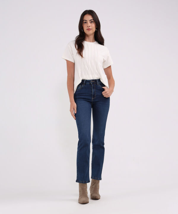 Jean Straight Tono Azul Oscuro